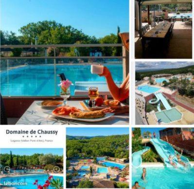 Mobil Climatise 6pers. 3ch Domaine De Chaussy 5* Ardeche Campsite Lagorce (Ardeche)